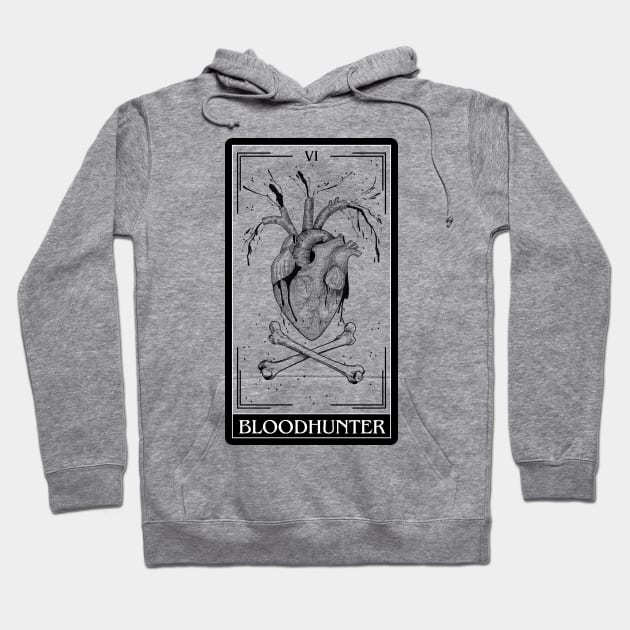 Bloodhunter Tarot Card D&D Nat 20 Dungeons & Dragons T-Shirt Black Hoodie by JaeSlaysDragons